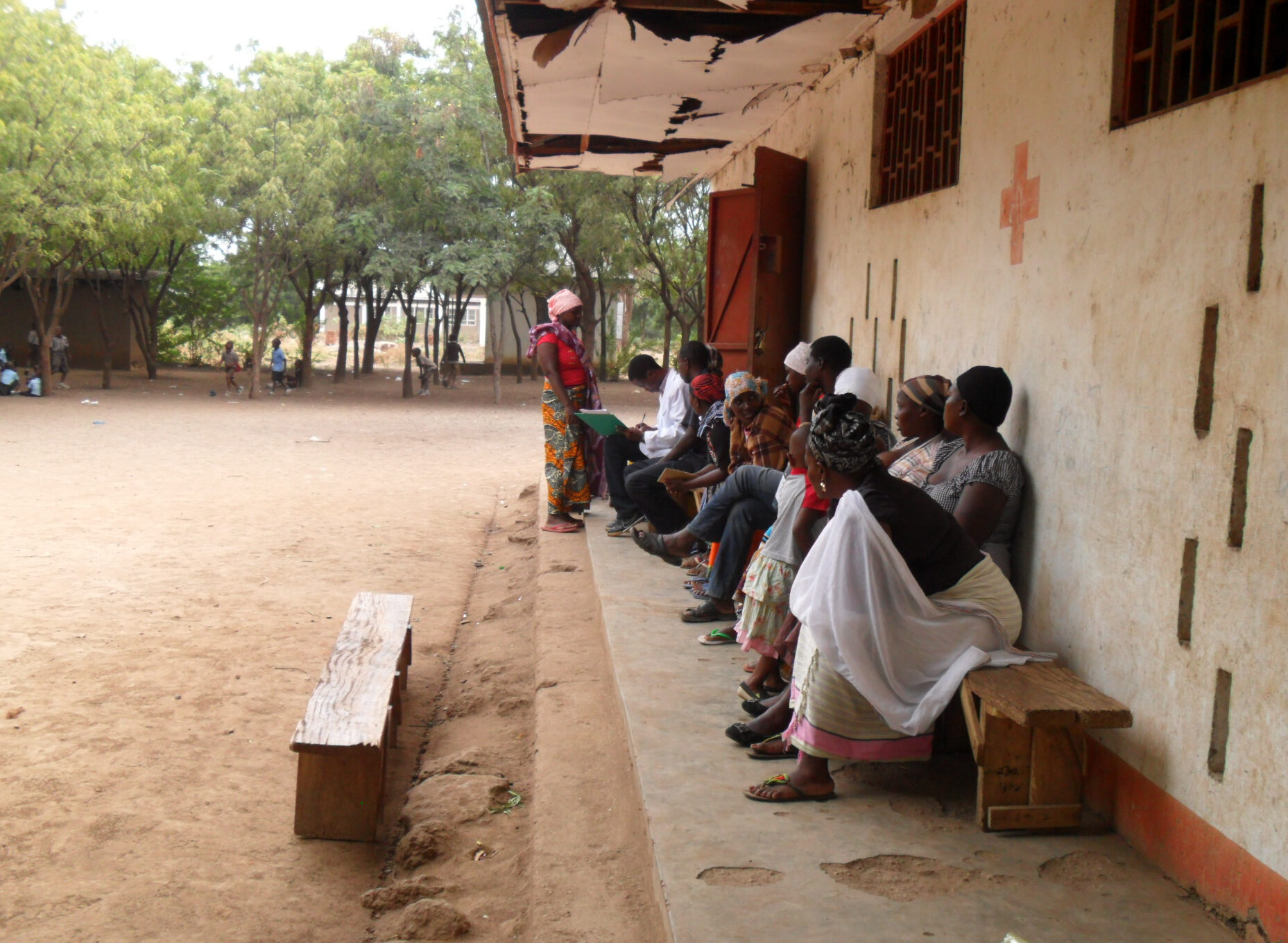 Patients waiting in Moshi